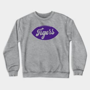 Retro Tigers Football // Purple and Gold Crewneck Sweatshirt